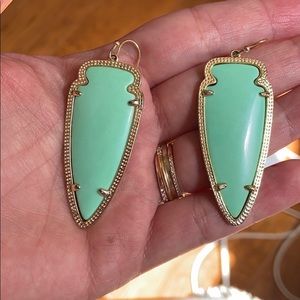 Rare Kendra Scott “skyler” earrings, in mint